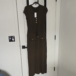 Premise GreenMaxi Dress Sz 4 Nwt